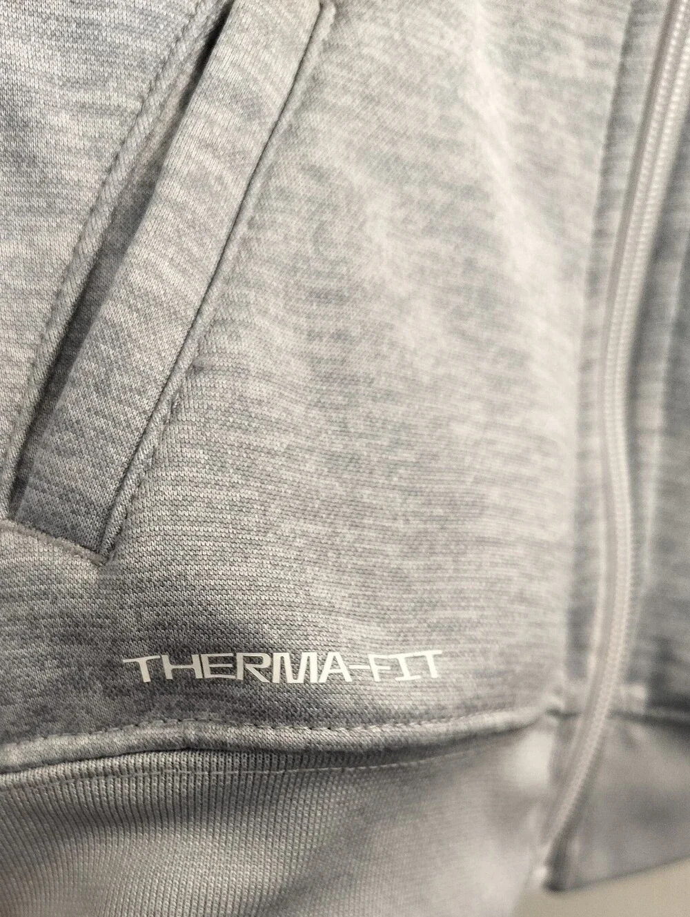 Nike Boys/Toddler 4T Therma-FIT Gray Full-Zip Fleece Hoodie